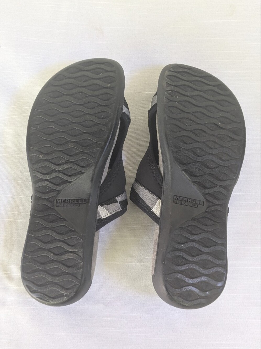 Merrell Men's Black and Gray Slip-On Sandals with Adjustable Strap Sz 8 - Picture 10 of 10